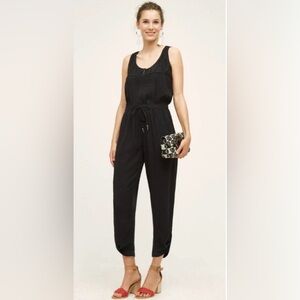 Black Drawstring Waist Hei Hei (Anthropologie) Jumpsuit